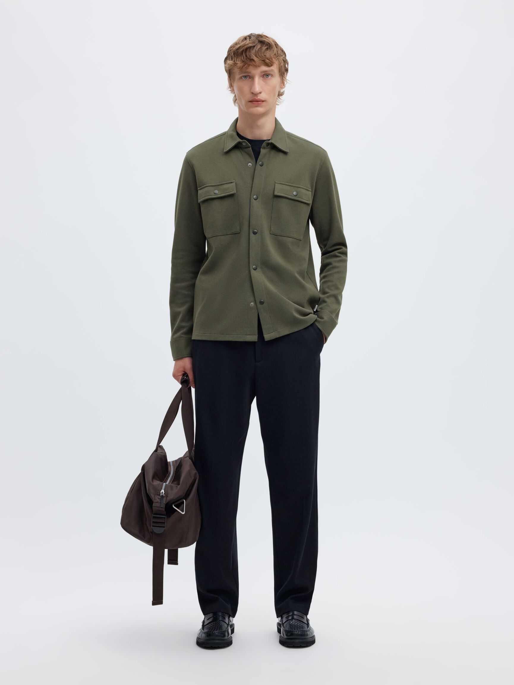 CLASSIC OVERSHIRT, Forest Night, highres