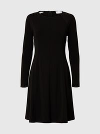 LANGARM MINIKLEID, Black, highres