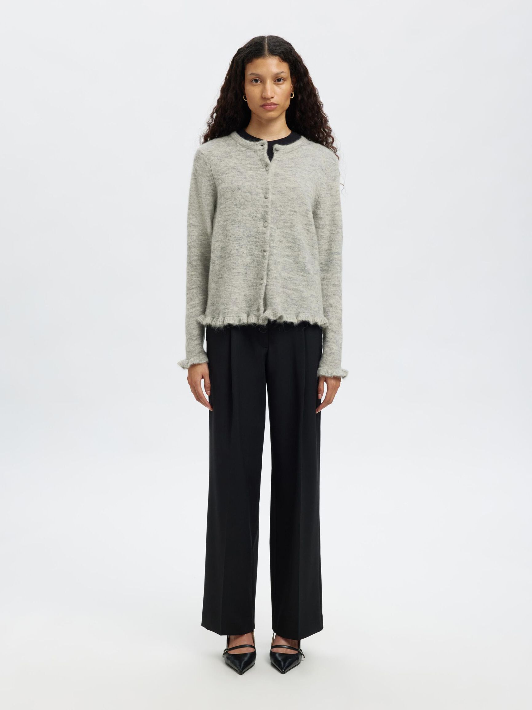 NEULETAKKI, Light Grey Melange, highres