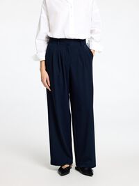 EFECTO PLEGADO, MEZCLA DE VISCOSA PANTALONES, Dark Sapphire, highres