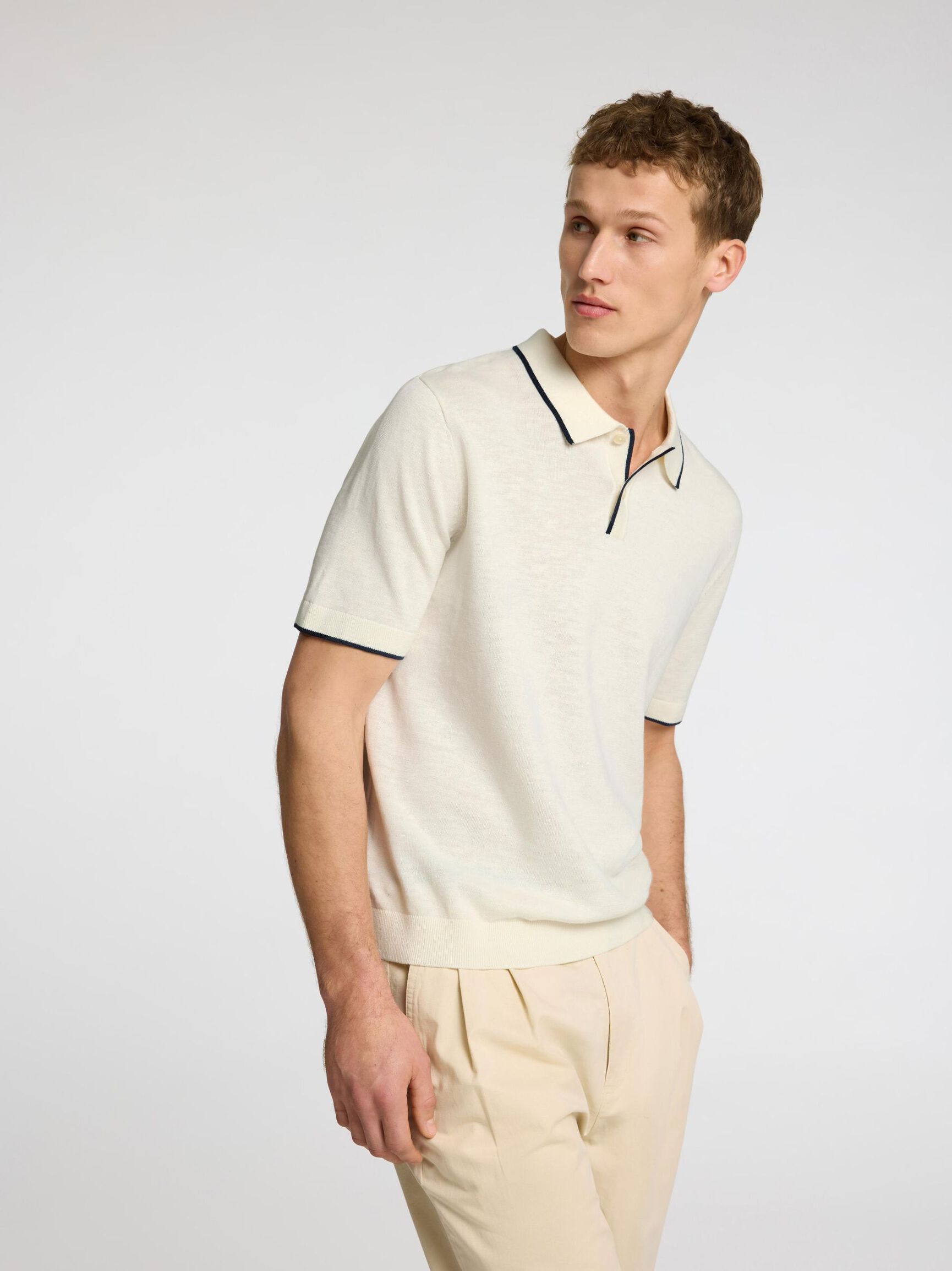 PRENDA DE PUNTO POLO, Egret, highres