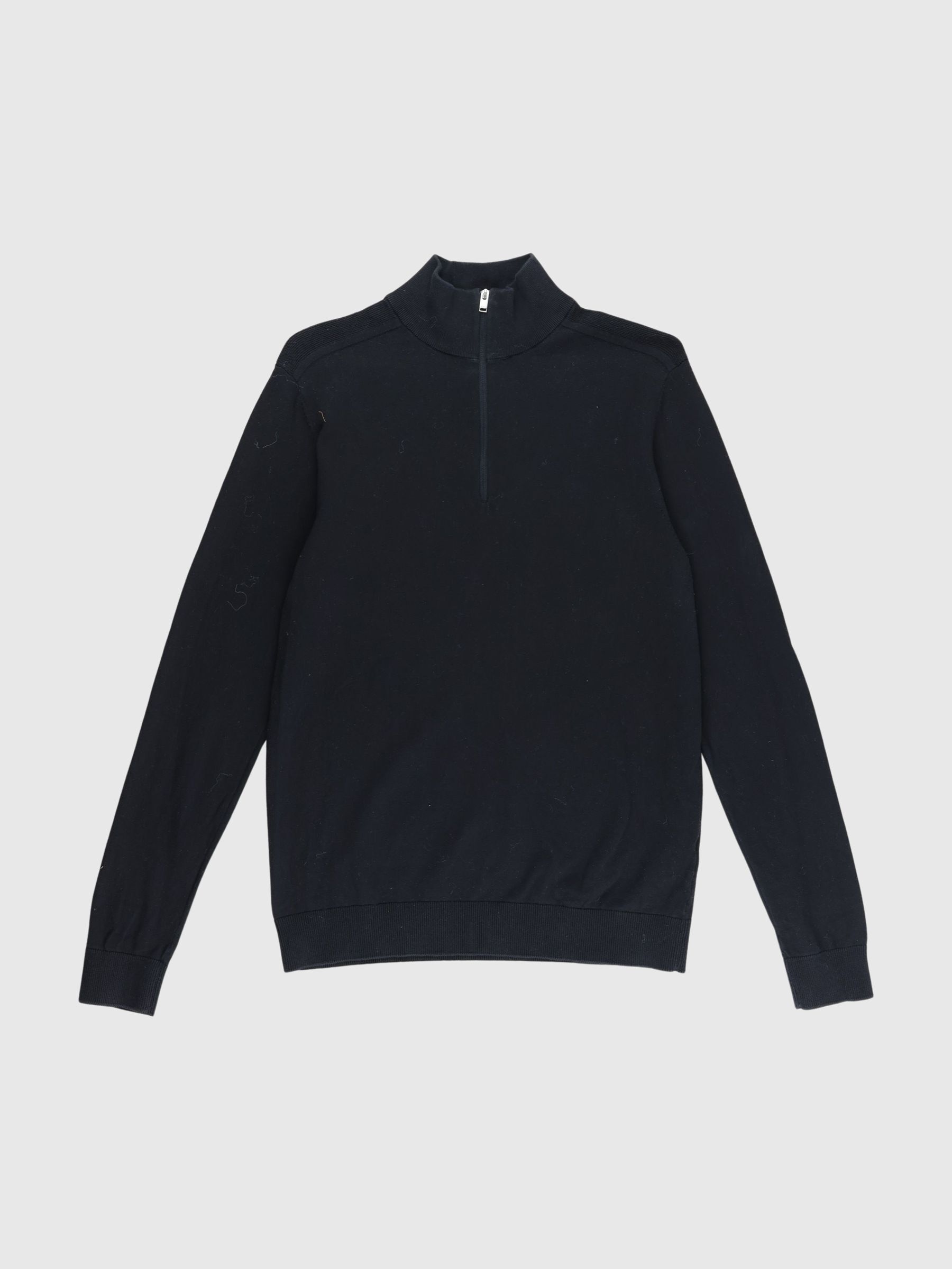 HALF-ZIP KNITTED JUMPER, Morel, highres