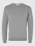 Selected LANGARM STRICKPULLOVER, Medium Grey Melange, highres - 16074682_MediumGreyMelange_001.jpg