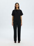 Selected VISCOSE BLEND SHORT SLEEVED TOP, Black, highres - 16098496_Black_005.jpg
