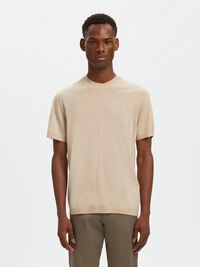 100% MERINOWOLL T-SHIRT, Oatmeal, highres
