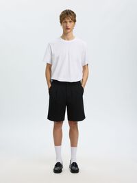 REGULAR FIT SHORTS, Black, highres