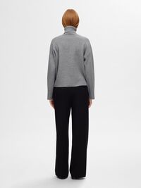 DZIERGANY SWETER, Medium Grey Melange, highres