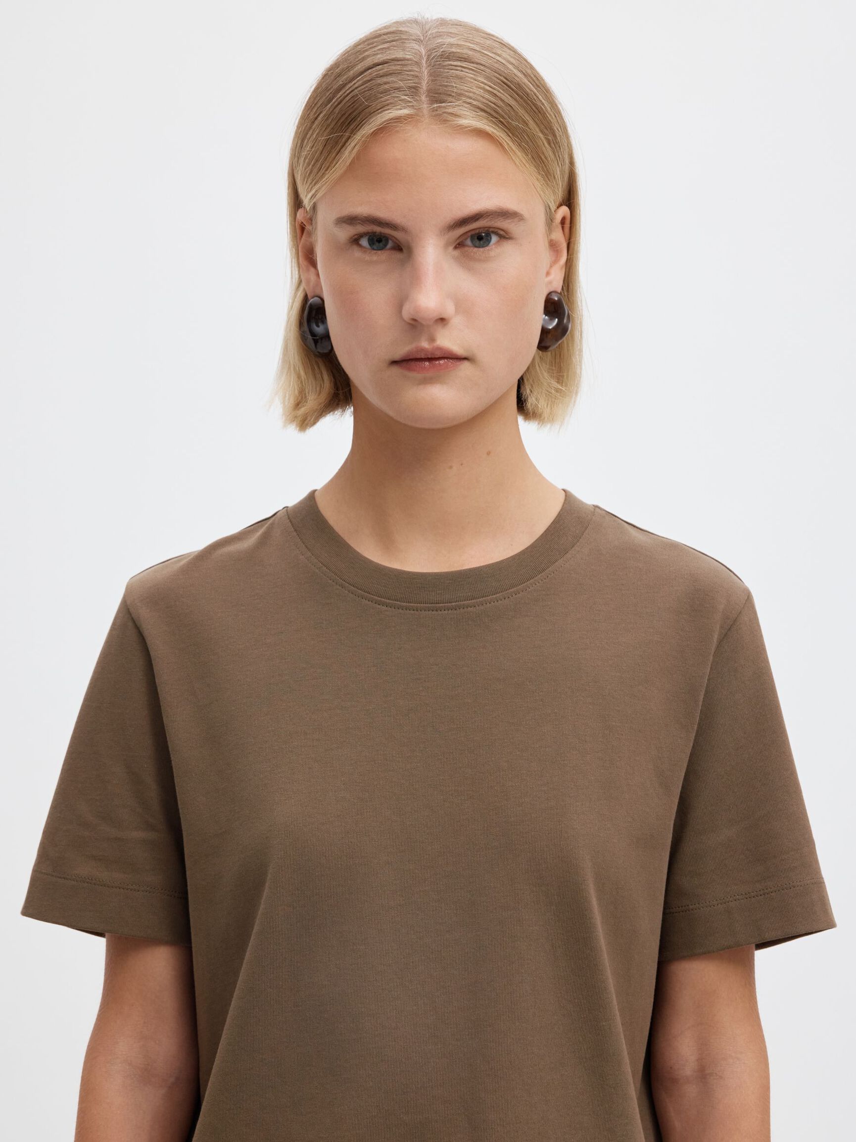 BOXY T-SHIRT, Chocolate Chip, highres