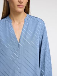 VISCOSEMIX SHIRT MET LANGE MOUWEN, Endless Sky, highres