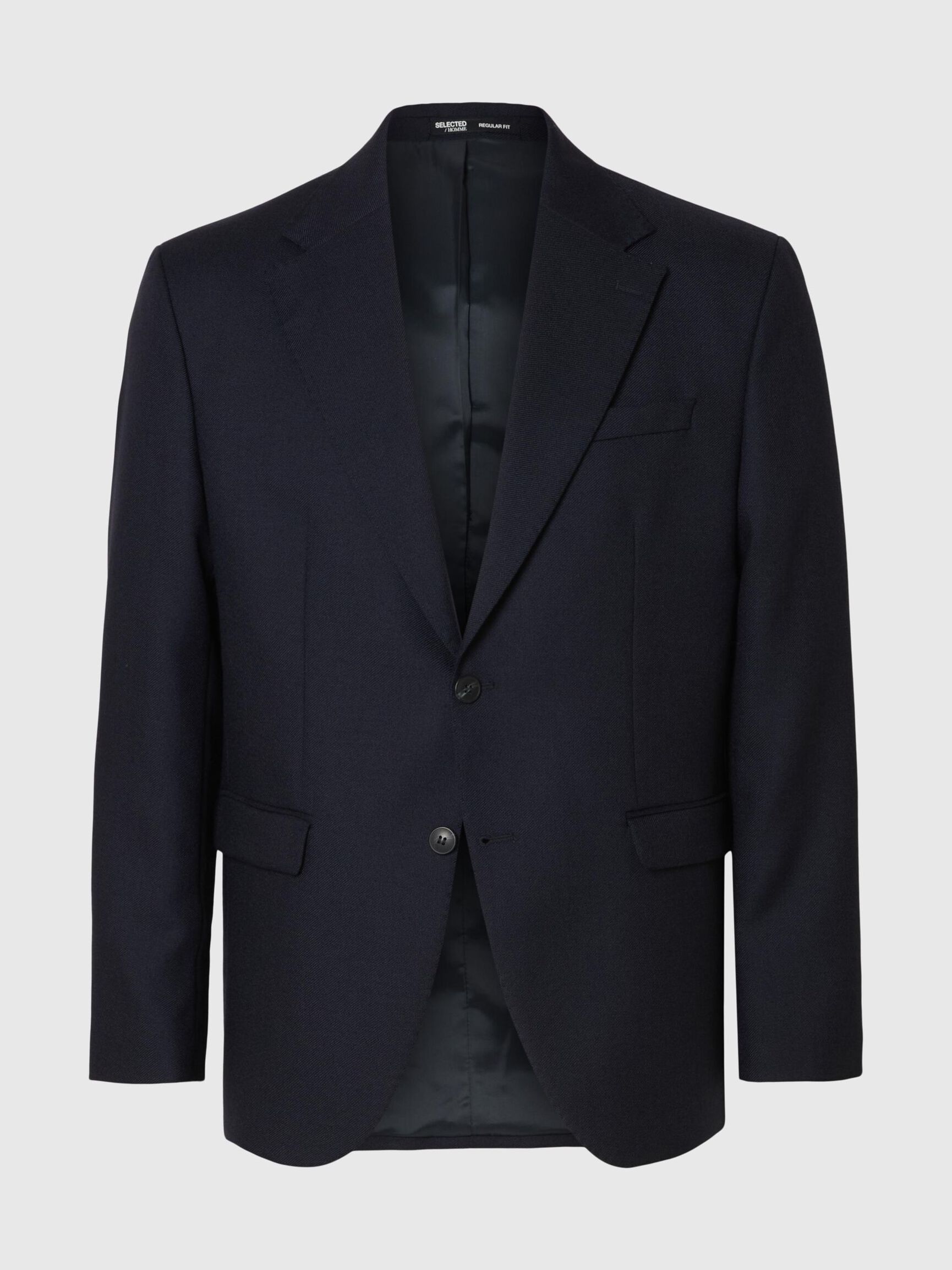 100% WOOL SINGLE-BREASTED BLAZER, Dark Sapphire, highres