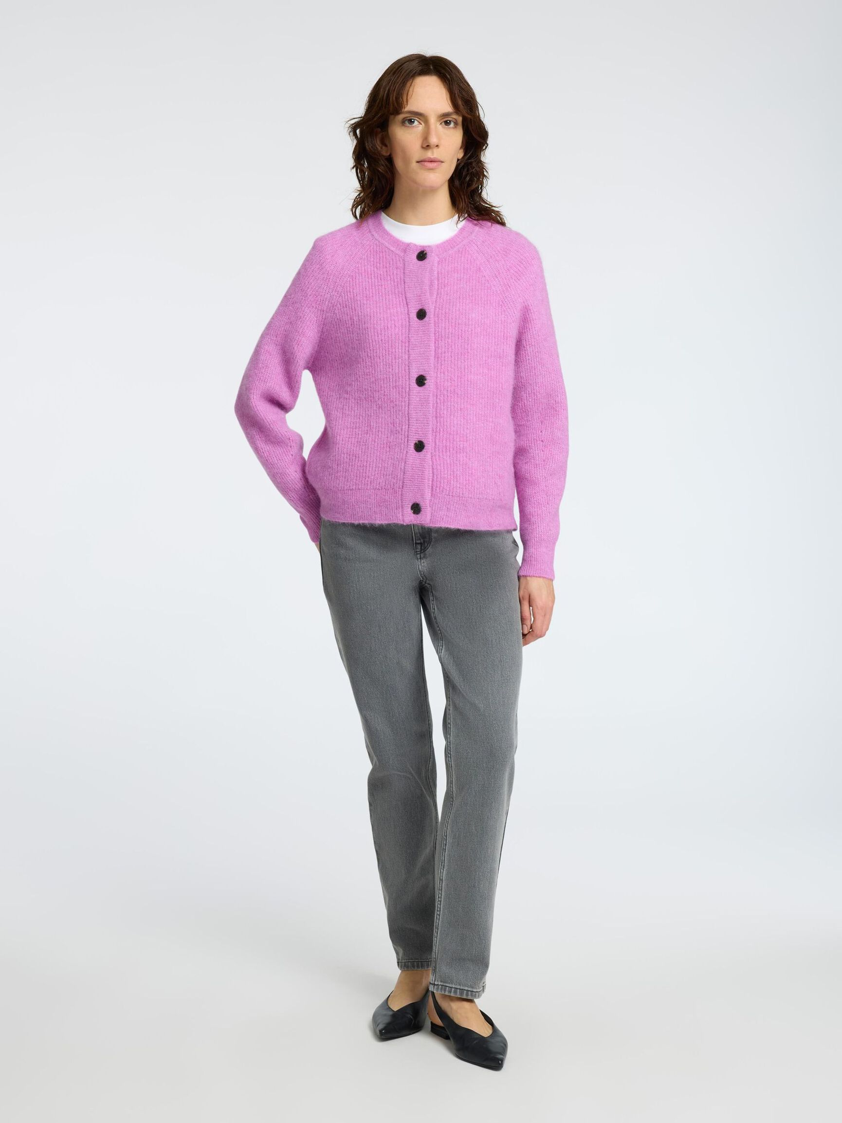 LANGÆRMET CARDIGAN, First Bloom, highres