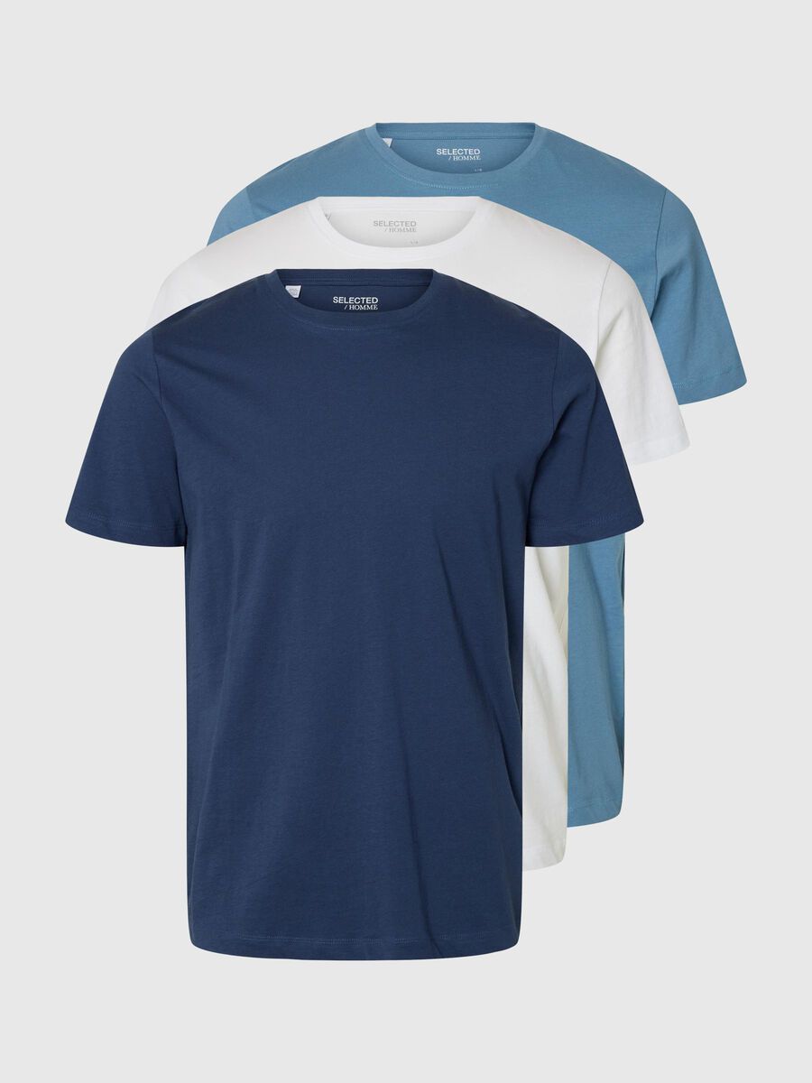 Selected 3-PACK KATOEN T-SHIRT, Oceana, highres - 16094134_Oceana_1194877_001.jpg