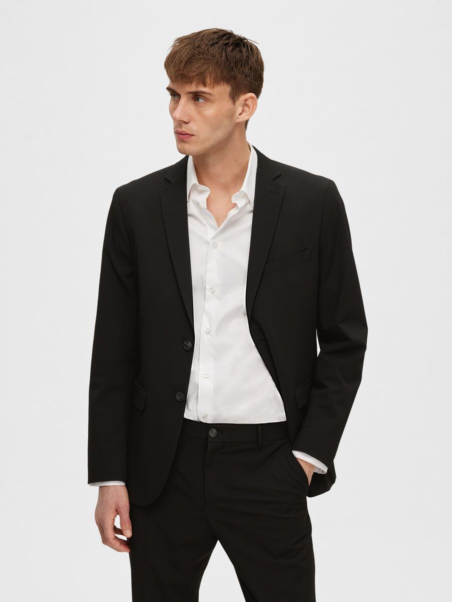 Selected VISCOSEMIX SLIM FIT BLAZER, Black, highres - 16087824_Black_003.jpg