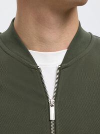 JERSEY SWEAT CARDIGAN, Forest Night, highres