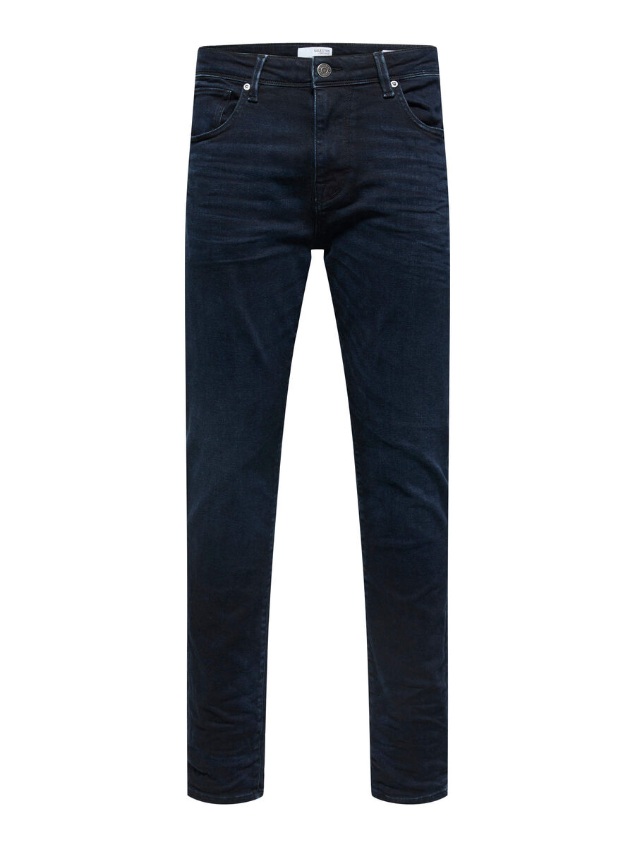Selected 175 SLIM FIT JEANS, Blue Black Denim, highres - 16085012_BlueBlackDenim_001.jpg