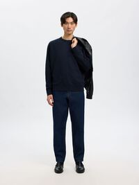 100% COTTON SWEATSHIRT, Dark Sapphire, highres