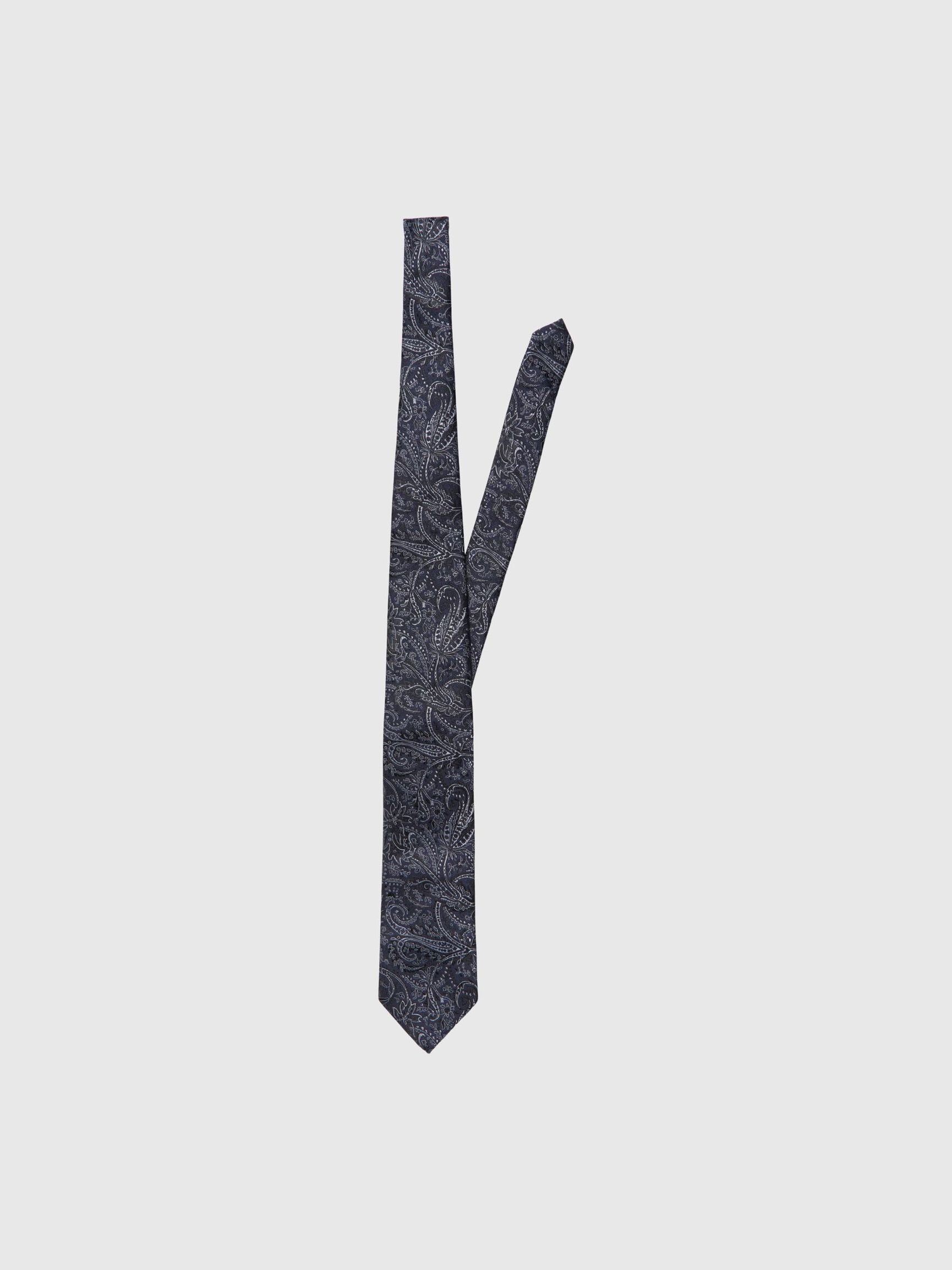 WOOL BLEND TIE, Sky Captain, highres