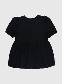 PEPLUM TOP, Black, highres