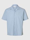 Selected GESTREEPT OVERHEMD MET KORTE MOUWEN, Light Blue, highres - 16097690_LightBlue_1183949_001.jpg