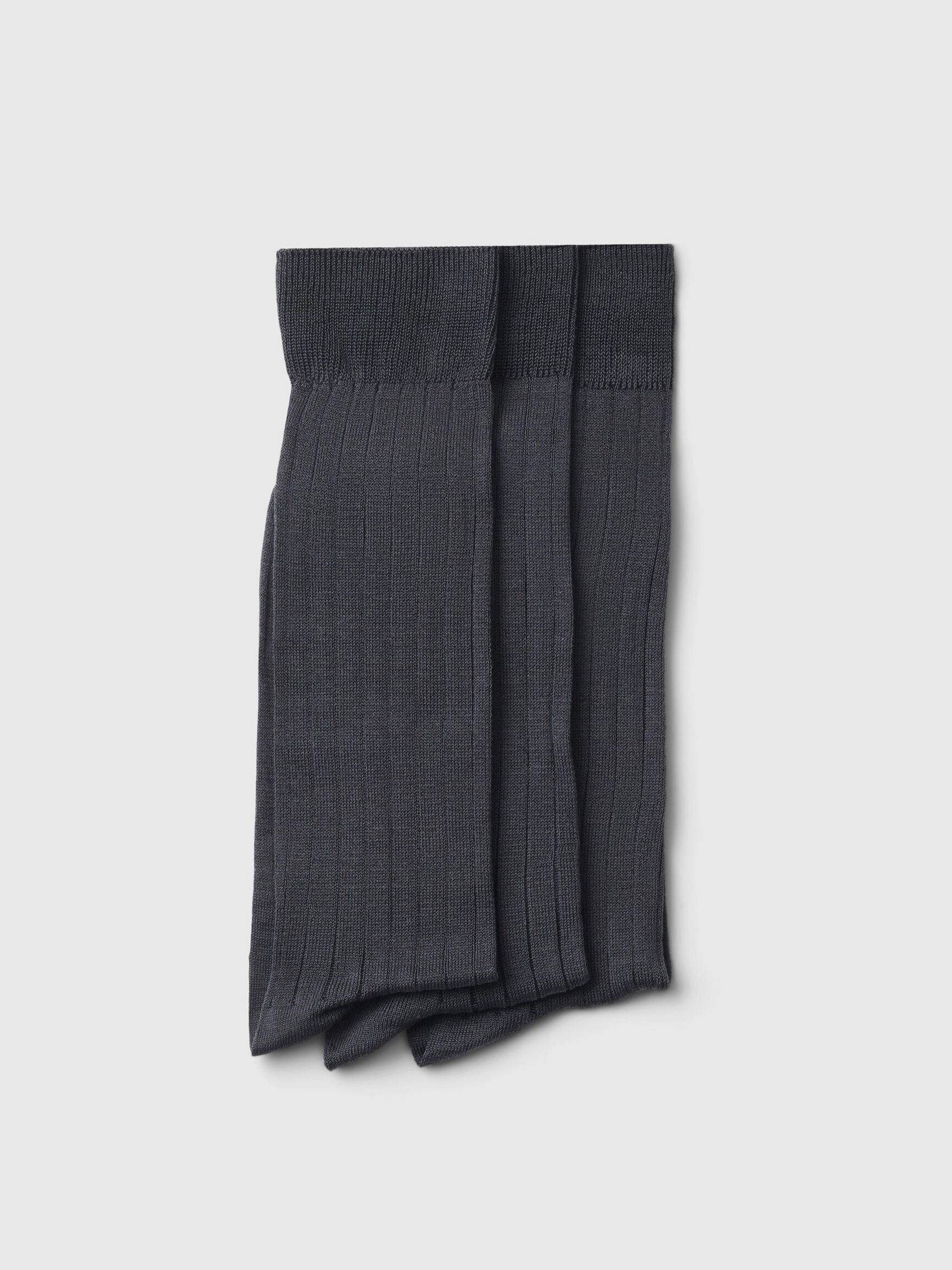 3 PACK SOCKS, Dark Grey, highres
