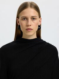 VESTITO LUNGO, Black, highres