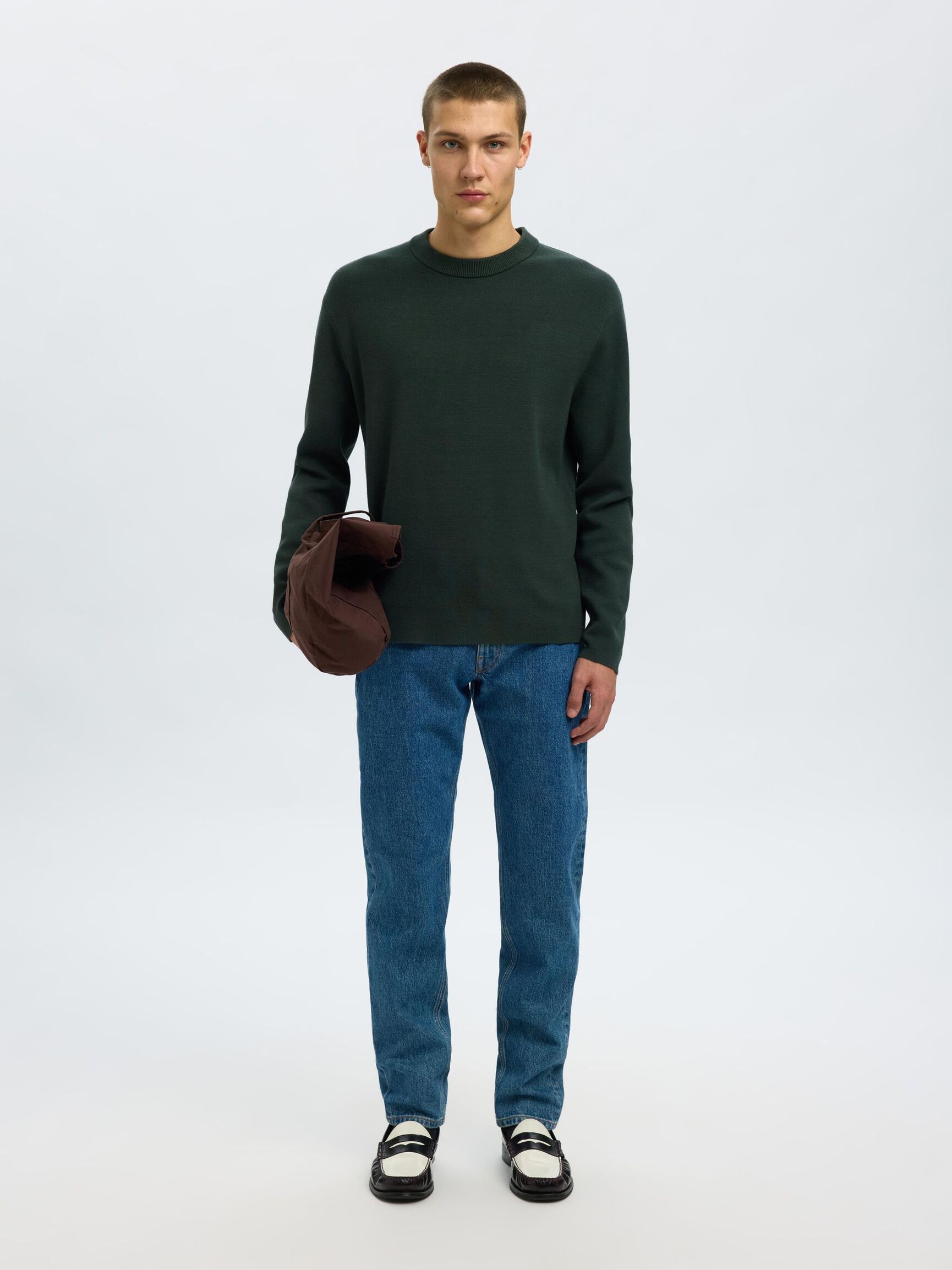 RELAXED FIT PULLOVER, Deep Forest, highres