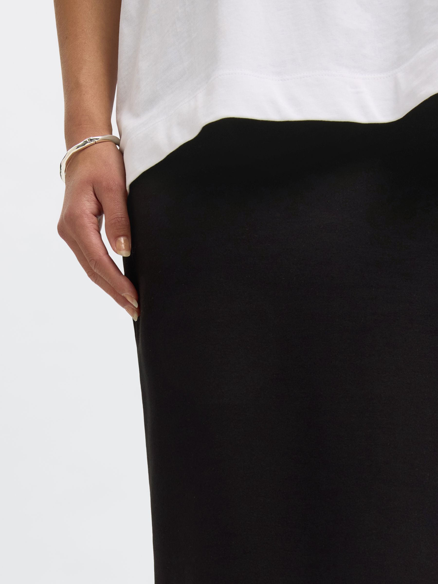 CLASSIQUE JUPE CRAYON, Black, highres