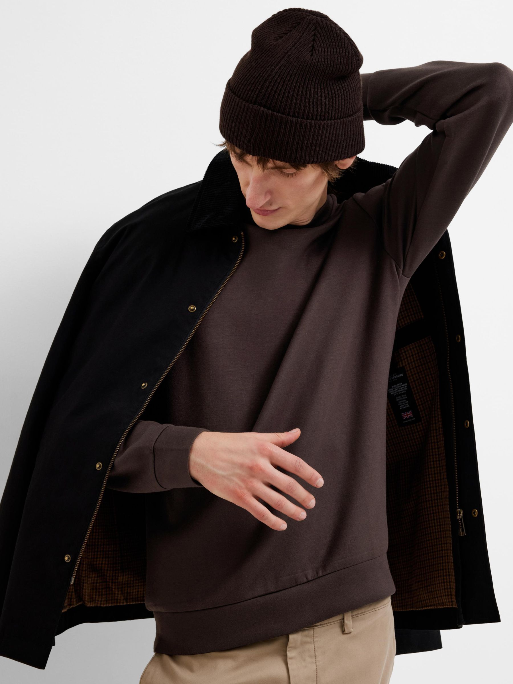 VISCOSE BLEND SWEATSHIRT, Chocolate Torte, highres
