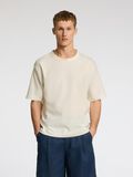 Selected RELAXED FIT T-SHIRT MIT RUNDHALSAUSSCHNITT, Egret, highres - 16099030_Egret_003.jpg