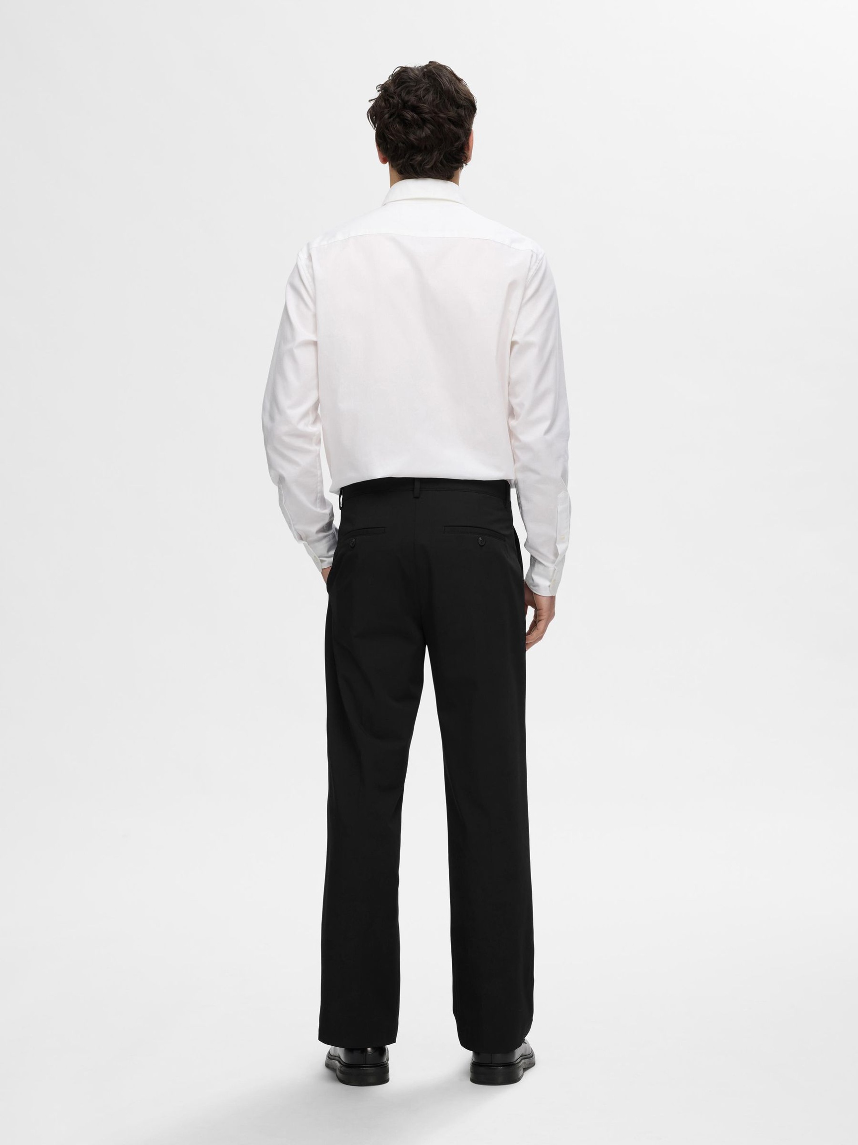 LOOSE FIT TROUSERS, Black, highres