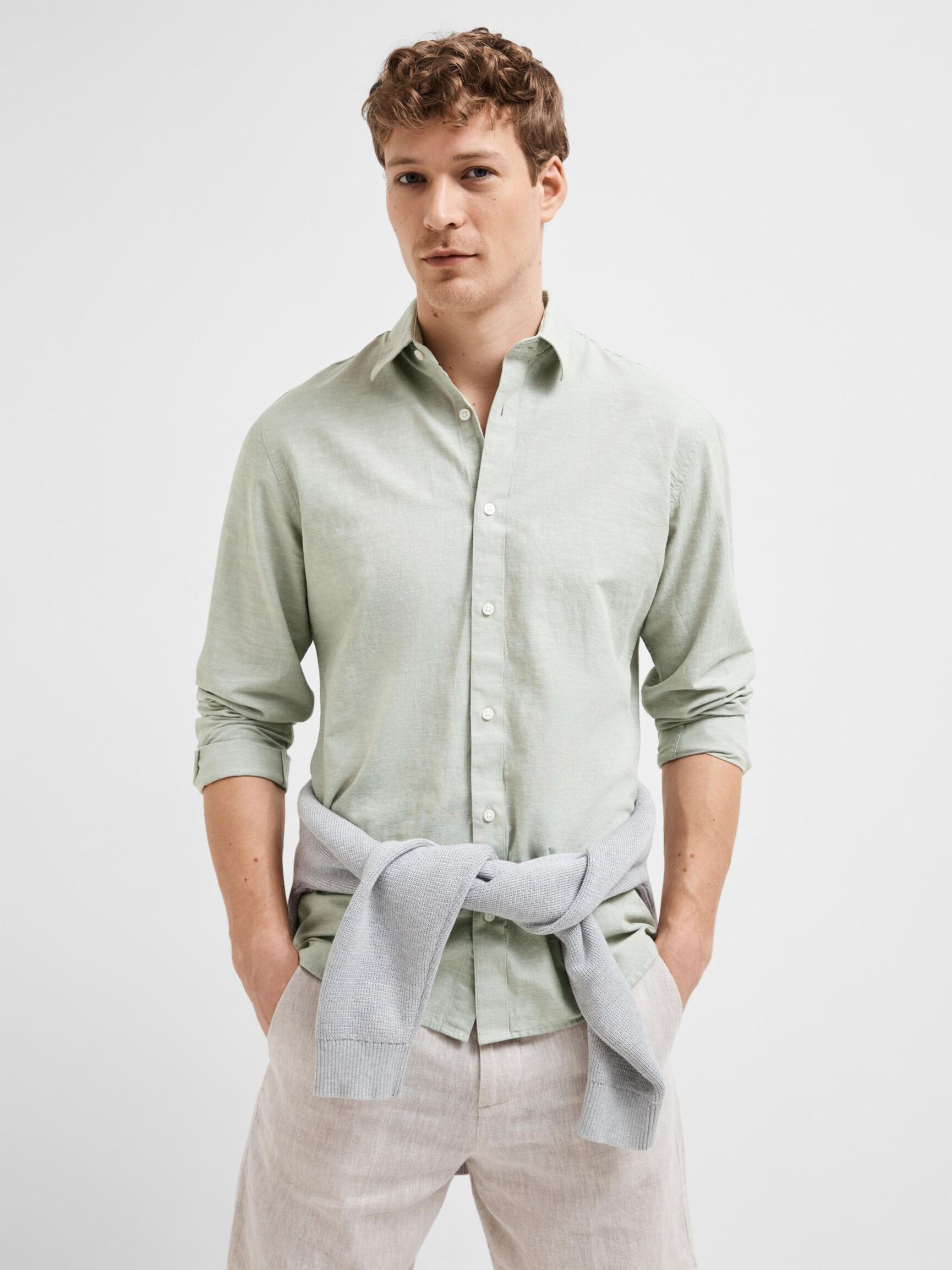 COUPE SLIM CHEMISE, Vetiver, highres