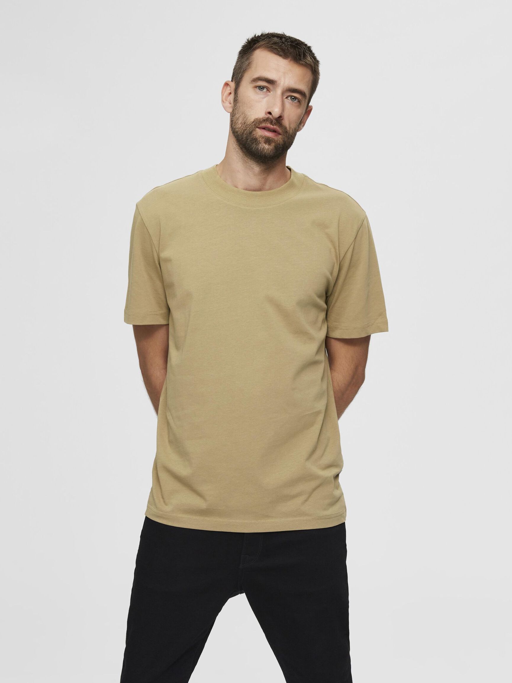 SHORT-SLEEVED RELAXED FIT T-SHIRT, Kelp, highres
