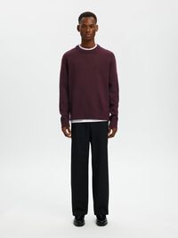 100% WOOL KNITTED JUMPER, Winetasting, highres