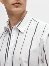 COTTON BLEND SHORT SLEEVED SHIRT, Sky Captain, highres