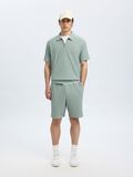 Selected HALF ZIP PLISSE POLO SHIRT, Iceberg Green, highres - 16094291_IcebergGreen_008.jpg