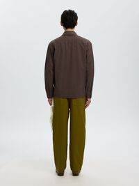 RELAXED FIT OVERSHIRT, Turkish Coffee, highres