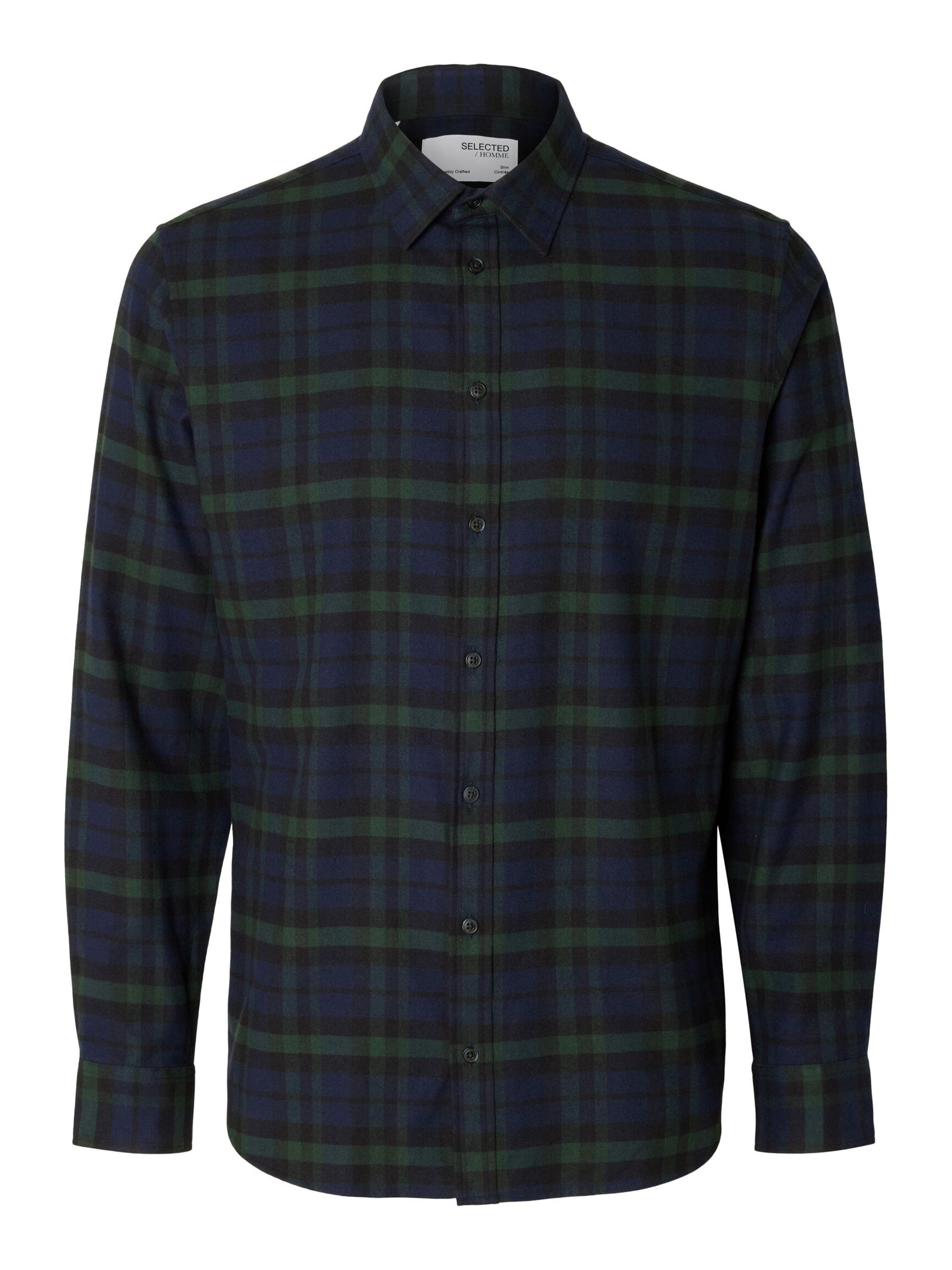 FLANELLE CHEMISE, Dark Navy, highres