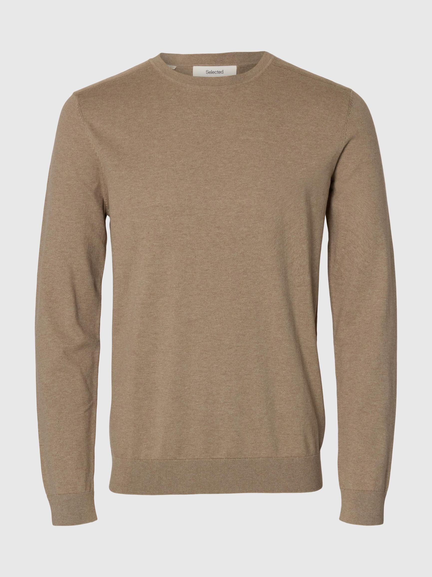 LONG-SLEEVED KNITTED JUMPER, Savannah Tan, highres