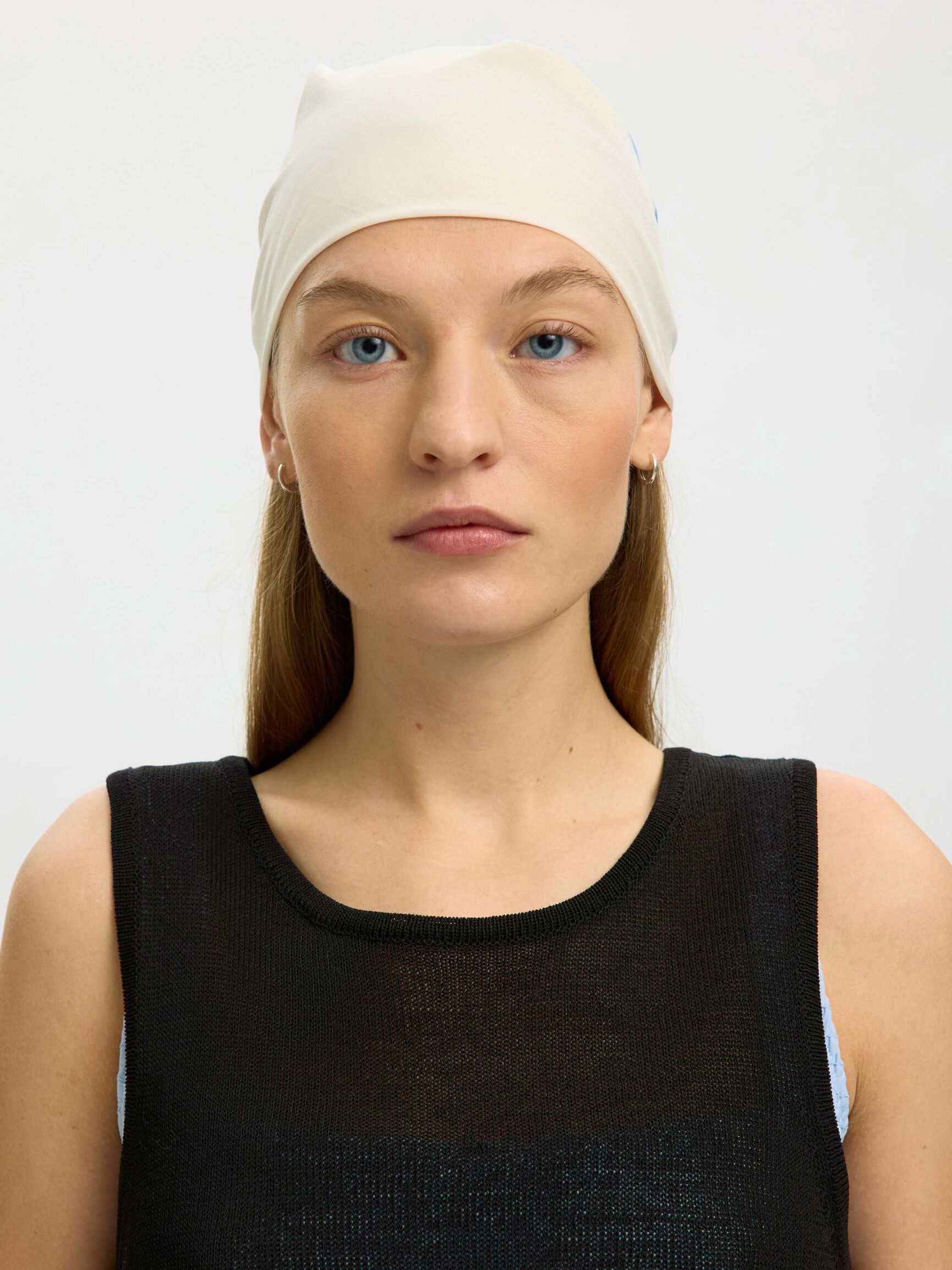 GEBREIDE TANKTOP, Black, highres