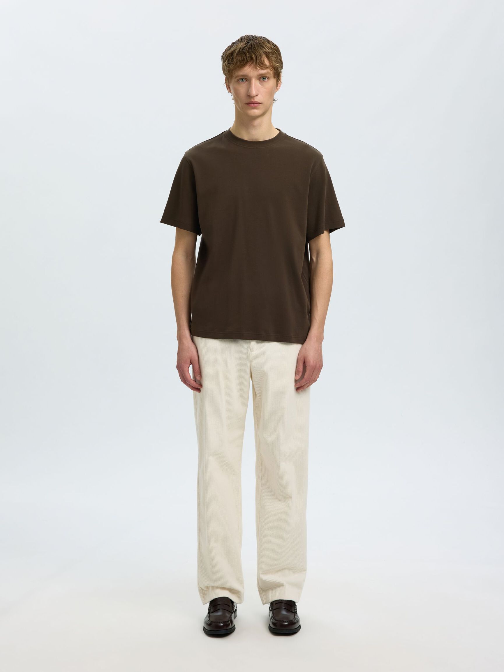 REGULAR FIT T-SHIRT, Turkish Coffee, highres