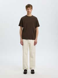 REGULAR FIT T-SHIRT, Turkish Coffee, highres