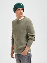 LONG SLEEVED JUMPER, Vetiver, highres