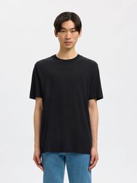 RELAXED FIT KURZARM T-SHIRT, Black, highres