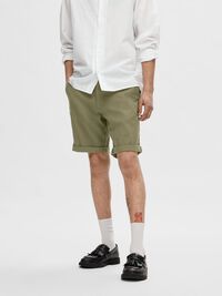 COTTON FLEX SHORTS, Burnt Olive, highres