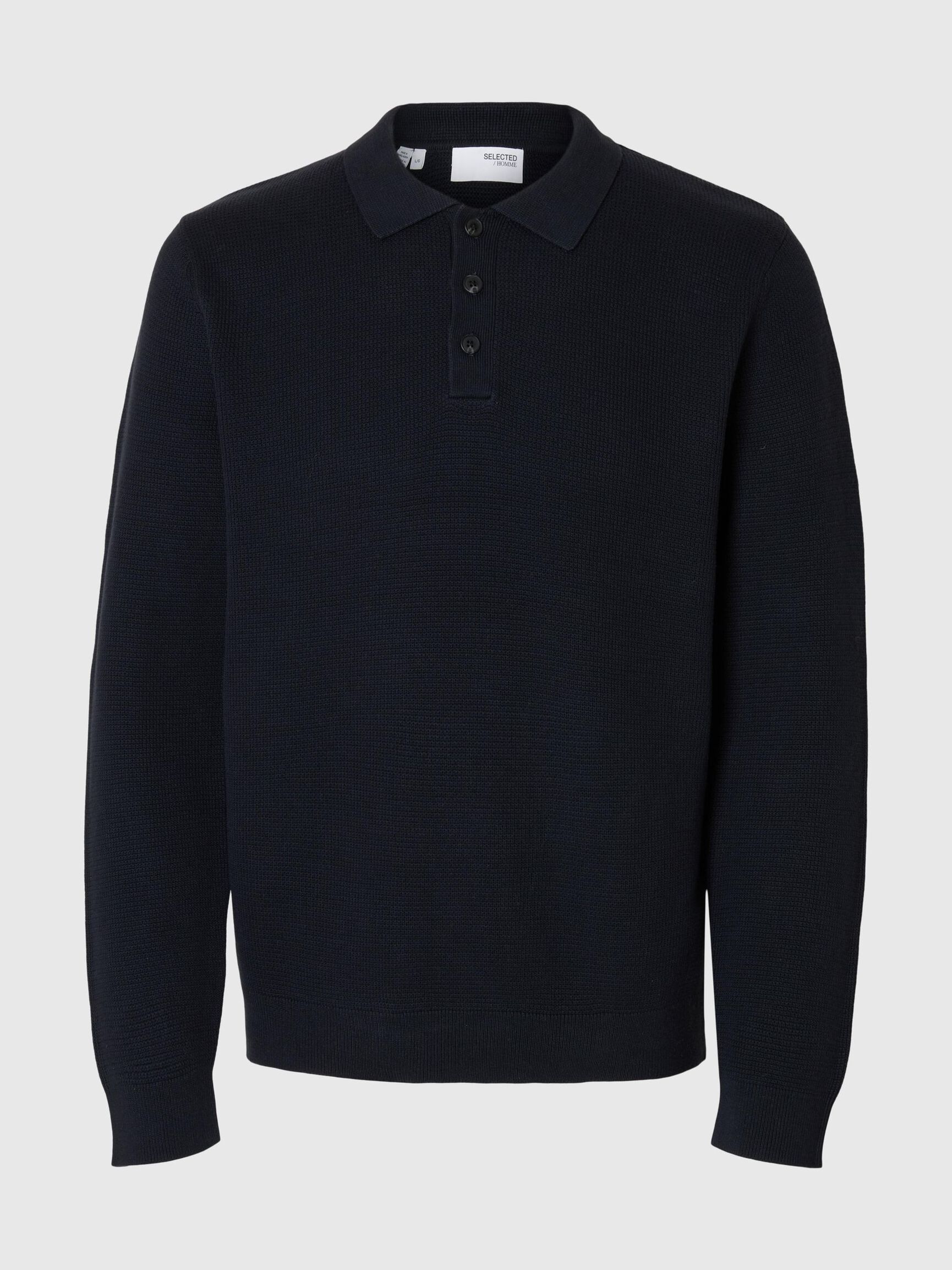 STRUKTURERET BOMULD POLO, Sky Captain, highres