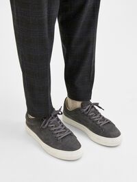 CHUNKY SUEDE  TRAINERS, Dark Grey, highres