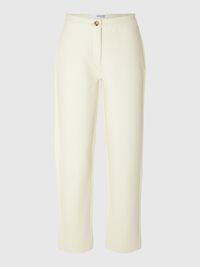 STRAIGHT FIT TROUSERS, Snow White, highres