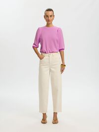 PUFF SLEEVE SWEATSHIRT, First Bloom, highres