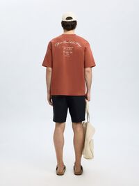 LOOSE FIT PRINTED T-SHIRT, Etruscan Red, highres