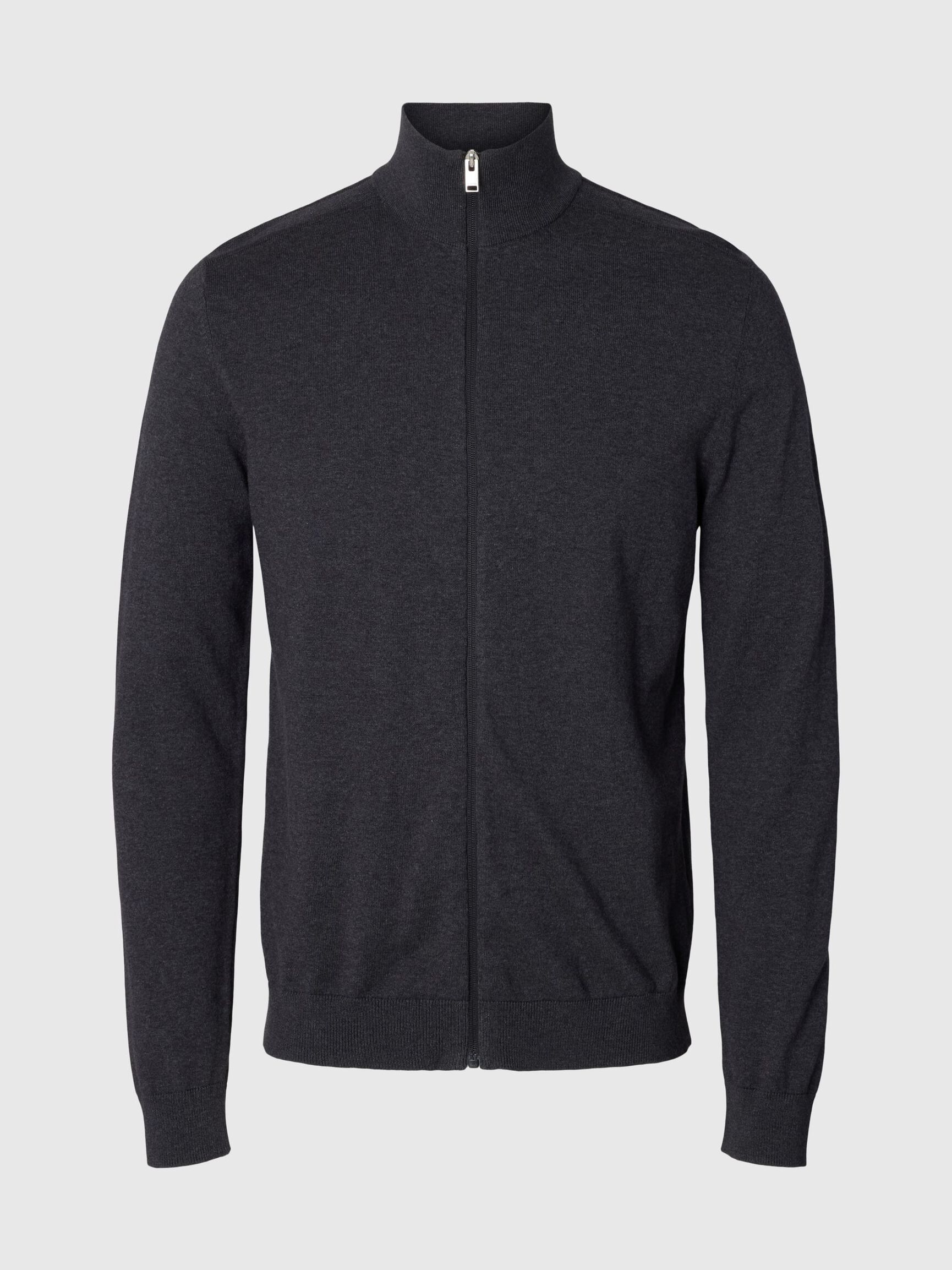 ZIP-UP CARDIGAN, Antracit, highres